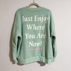 Yllw The Label - Just Enjoy Where You Are Now Crewneck Sweater